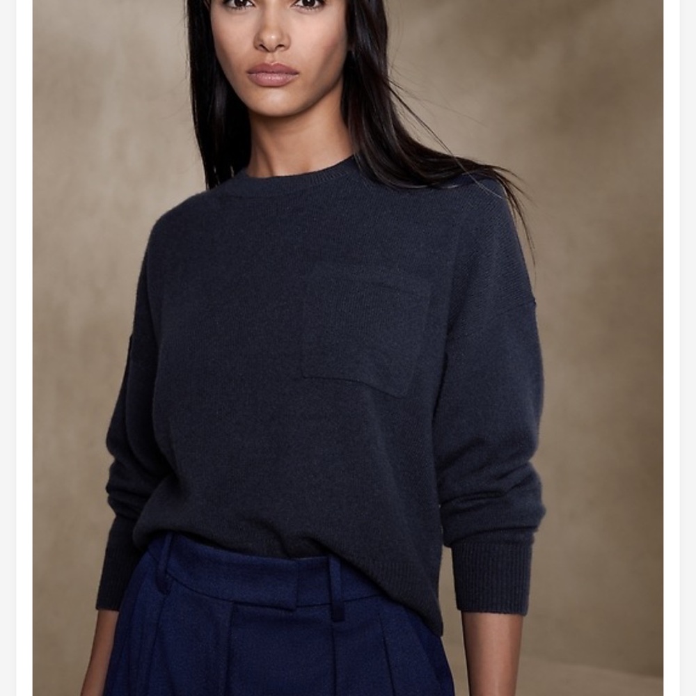 Banana Republic CARO OVERSIZED LIGHTWEIGHT CASHMERE SWEATER Size XS